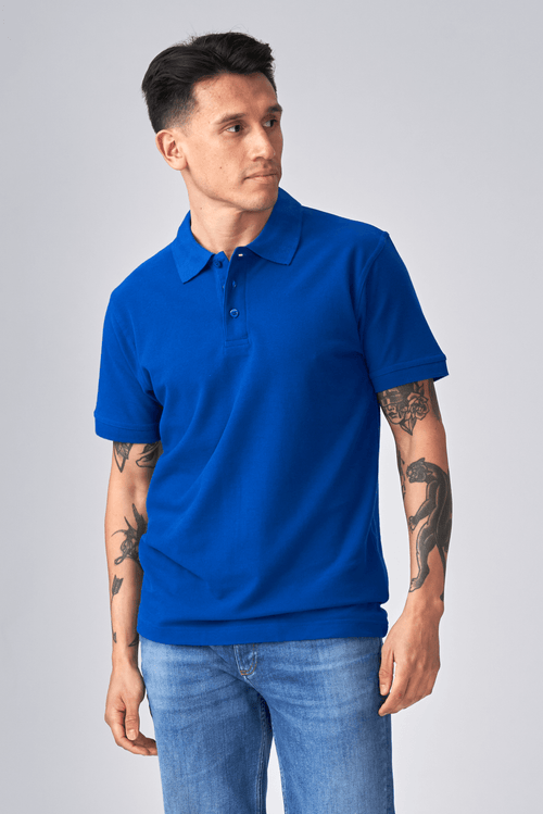 Oversized Polo - Blå