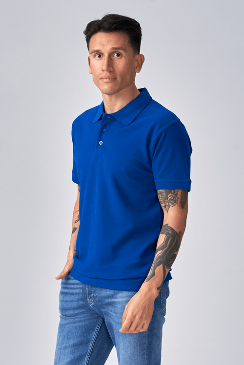 Oversized Polo - Blå
