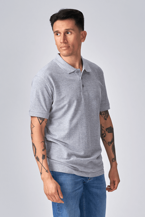 Oversized Polo - Grå