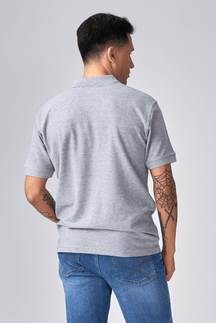 Oversized Polo - Grå