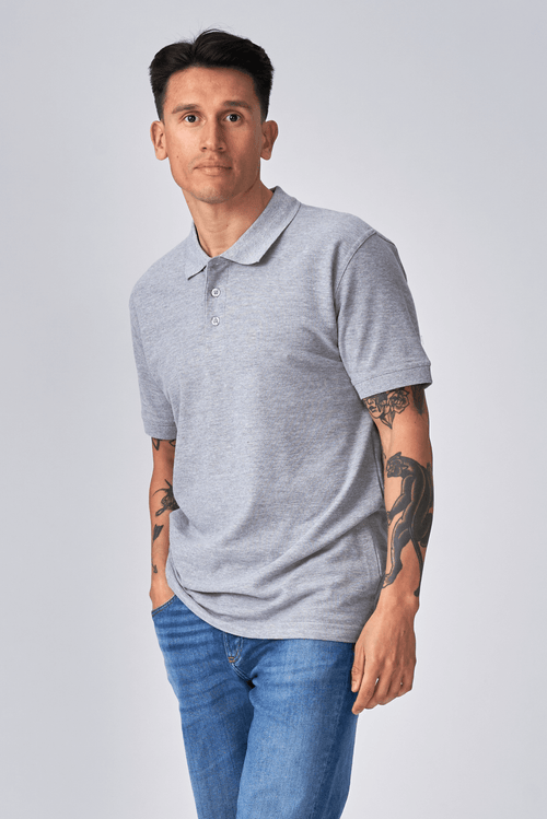 Oversized Polo - Grå