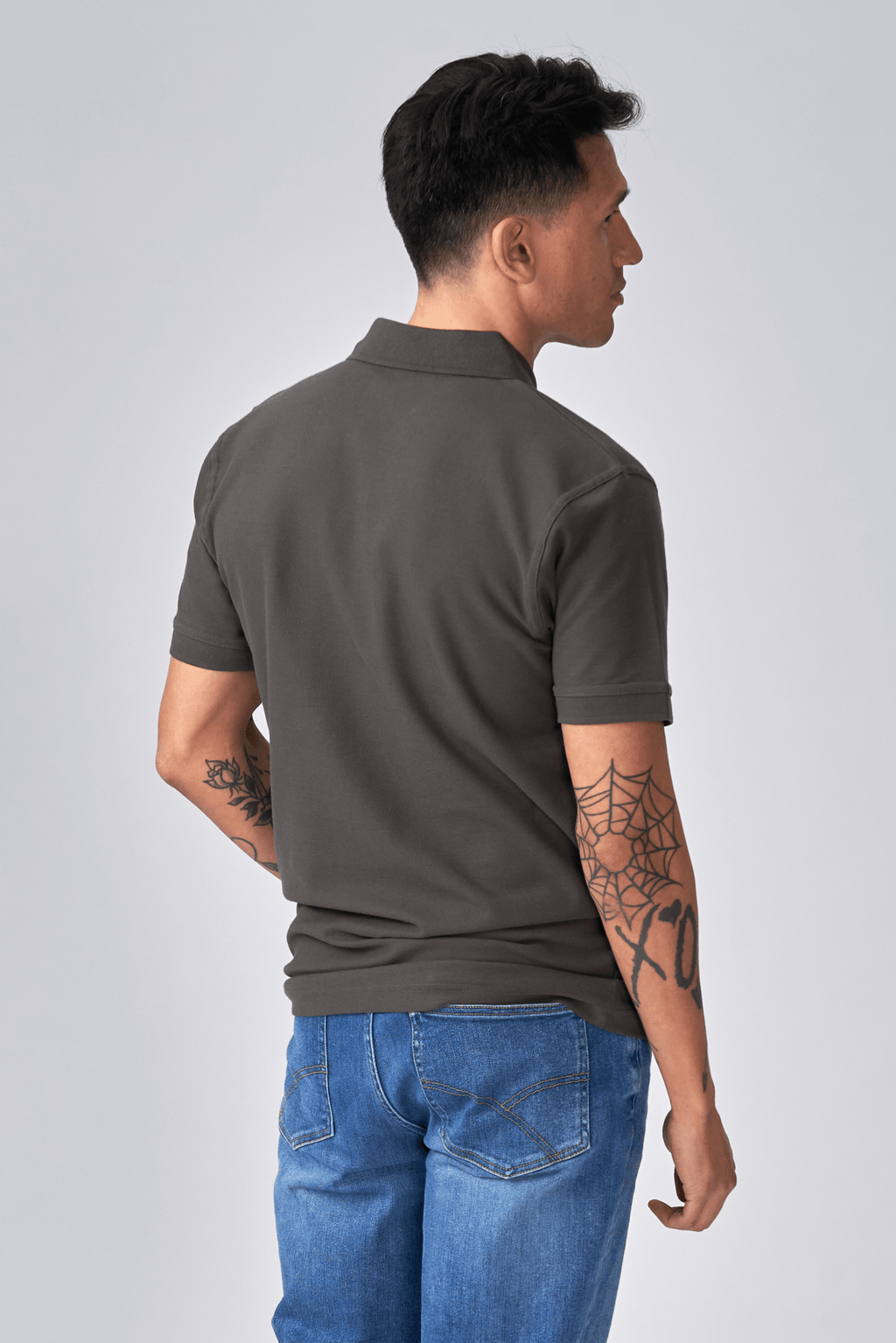 Oversized Polo - Mørke Grå