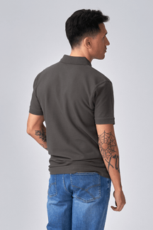 Oversized Polo - Mørke Grå