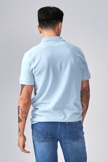 Oversized Polo - Lyseblå