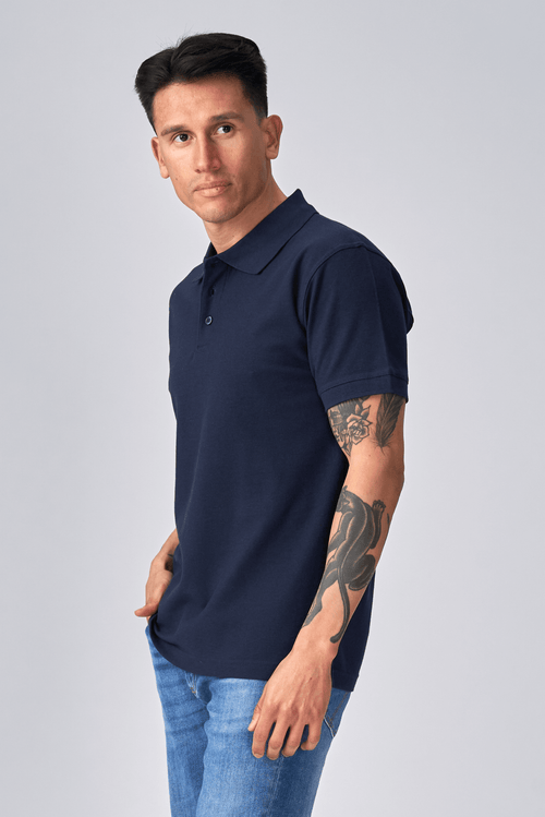 Oversized Polo - Navy