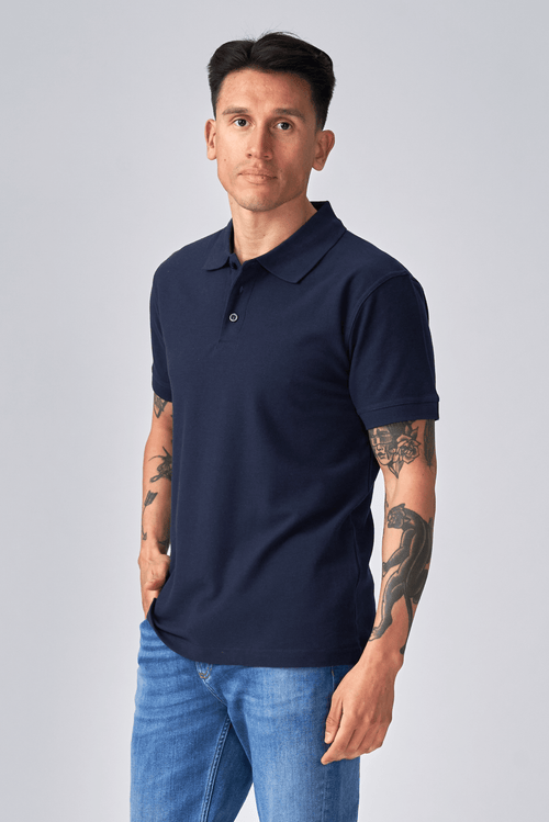 Oversized Polo - Navy