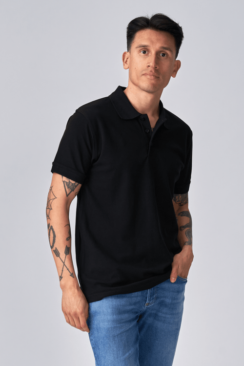Oversized Polo - Sort