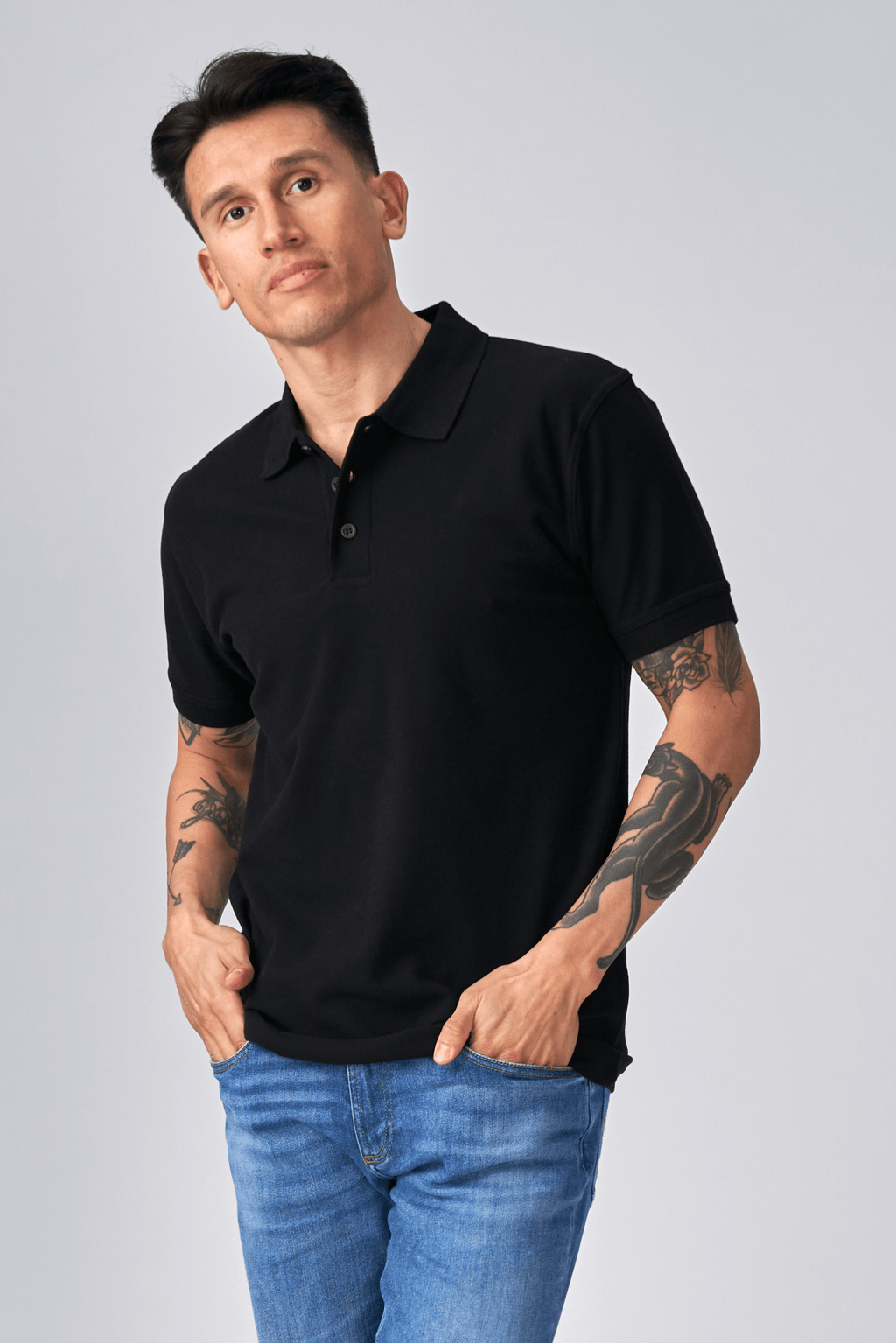 Oversized Polo - Sort