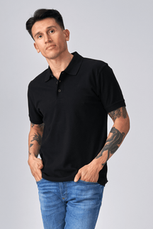 Oversized Polo - Sort