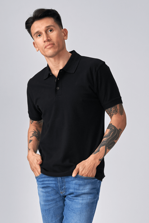 Oversized Polo - Sort