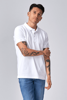Oversized Polo - Hvid