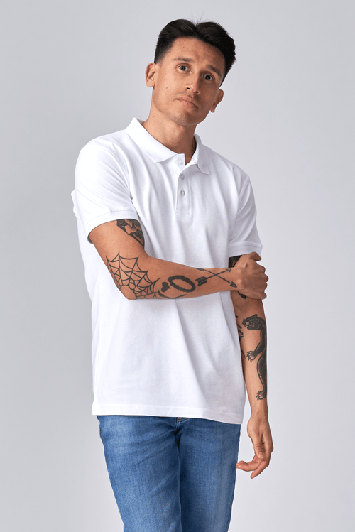 Oversized Polo - Hvid