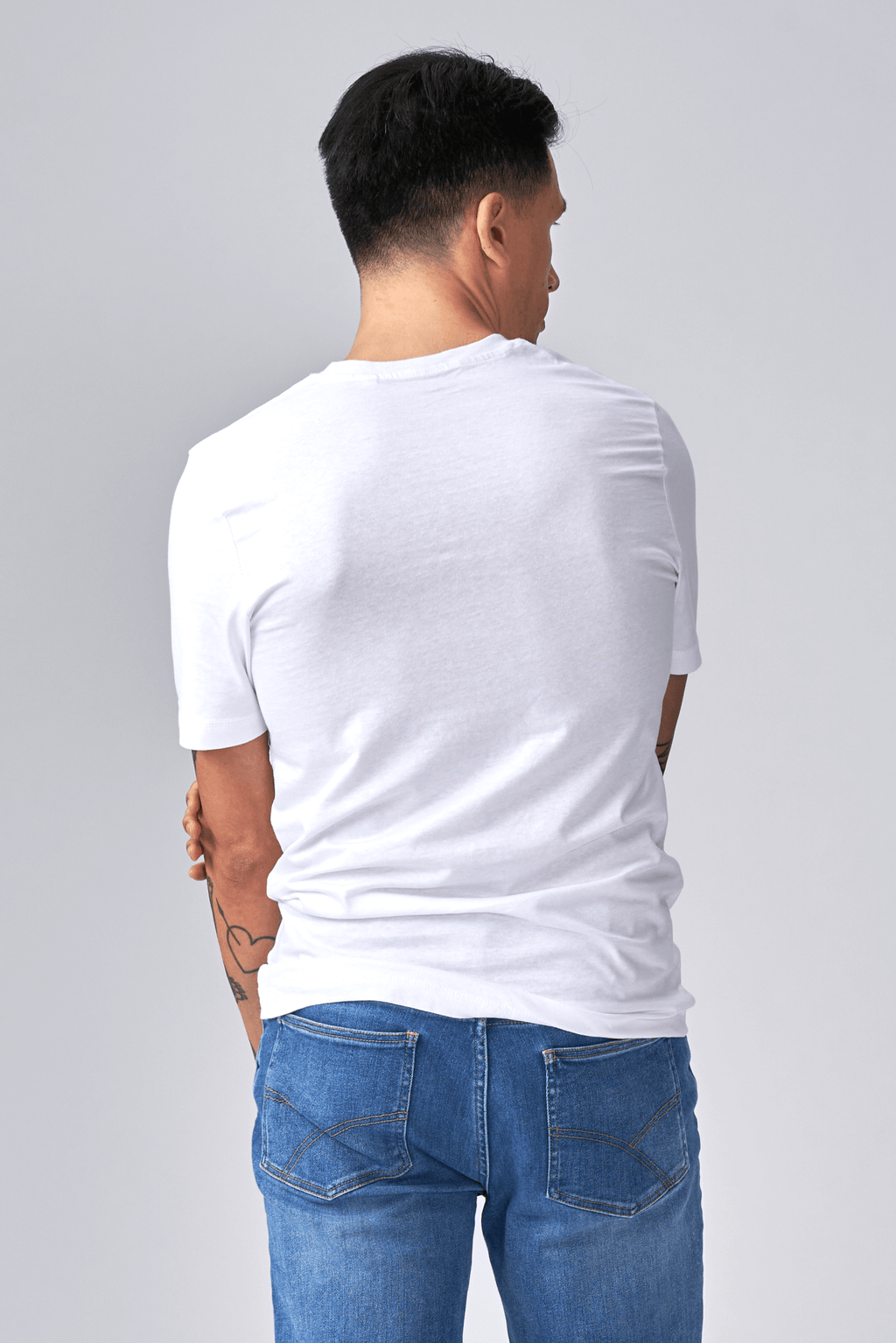 Basic Vneck t-shirt  - Hvid