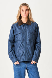 Ella Quiltet Jakke - Navy