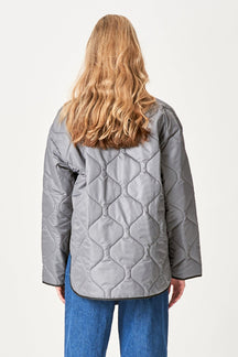 Quilted Block Jakke - Sort