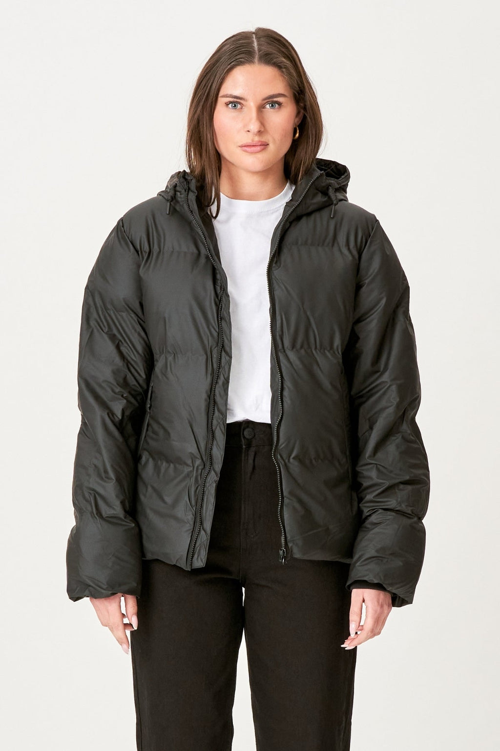 Lexie Coated Jakke - Sort