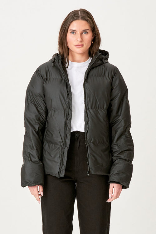 Lexie Coated Jakke - Sort