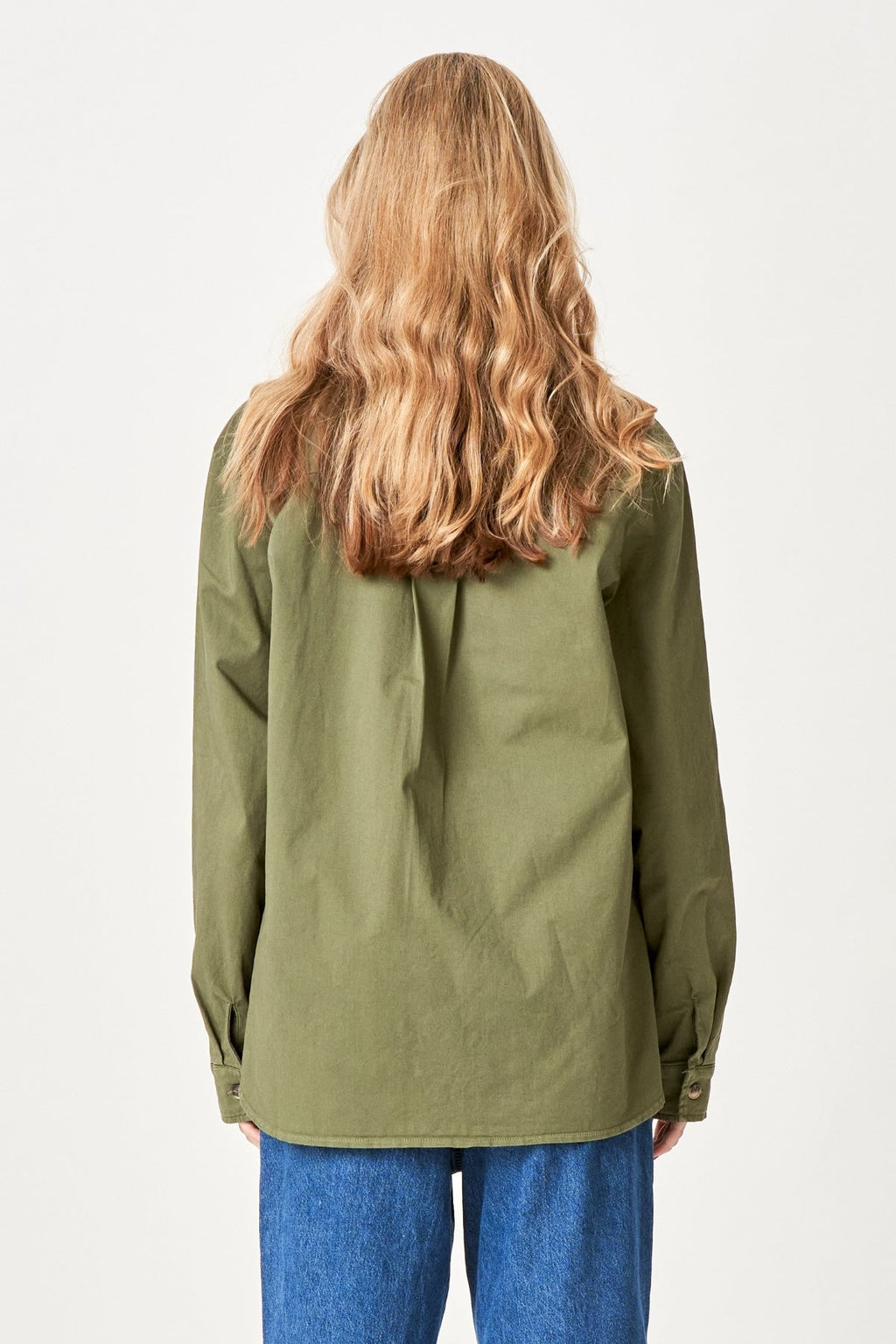 Amber Twill Skjorte - Grøn