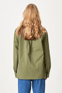 Amber Twill Skjorte - Grøn