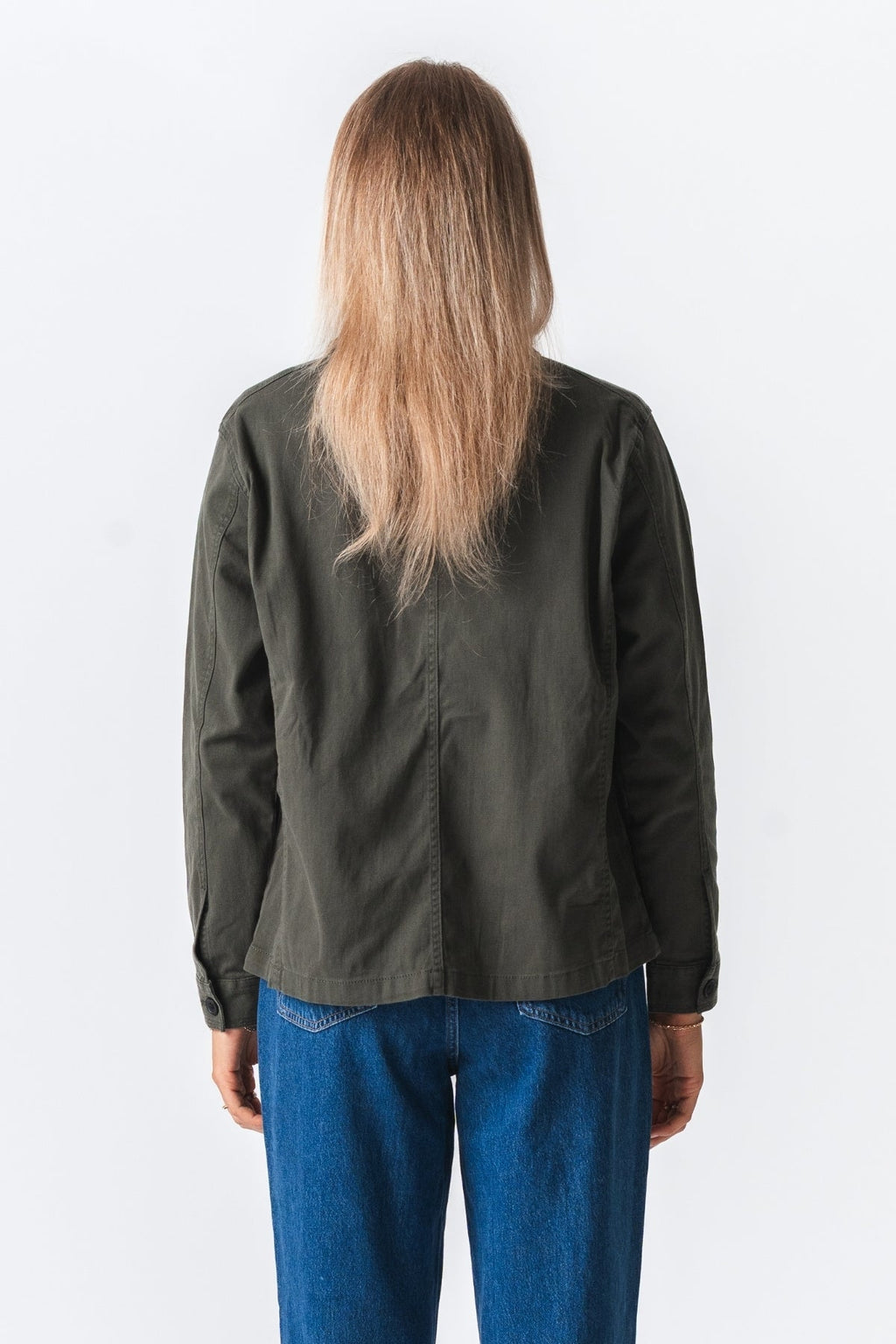 Twill Overshirt - Mørk Oliven