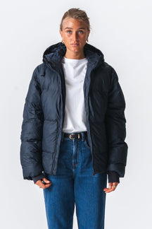 Lexie Coated Jakke - Marineblå