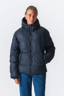Lexie Coated Jakke - Marineblå