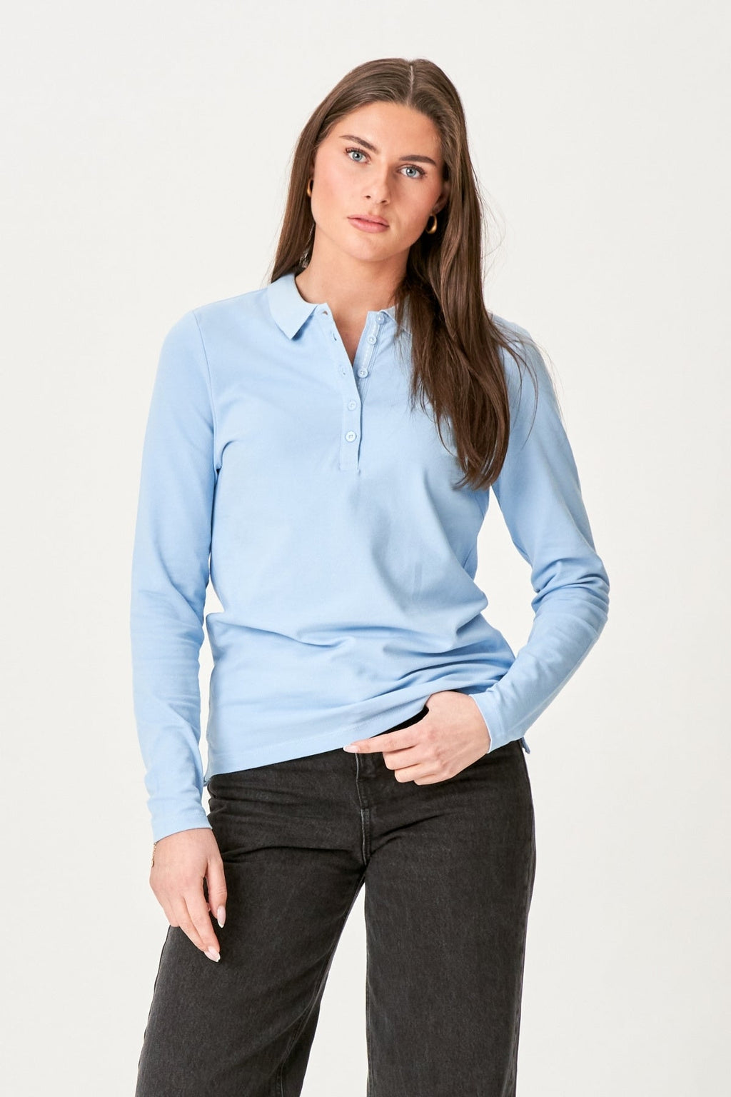 Polo Shirt - Sky Blå