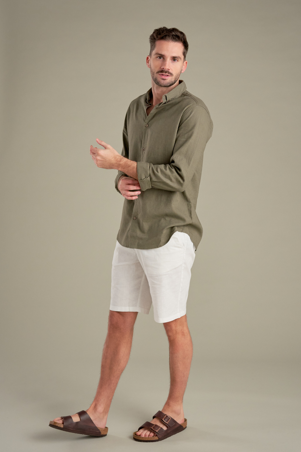 Linen Shorts - Hvid