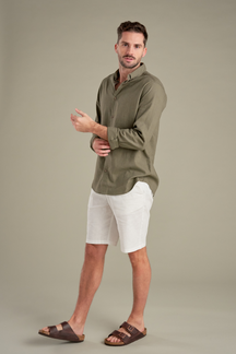 Linen Shorts - Hvid