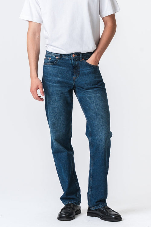 Relaxed Fit Jeans - Mørkeblå Denim