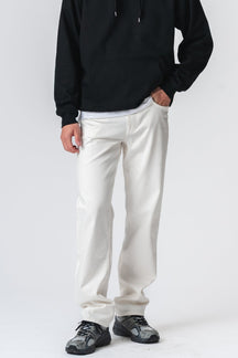 Relaxed Fit Jeans - Hvid Denim