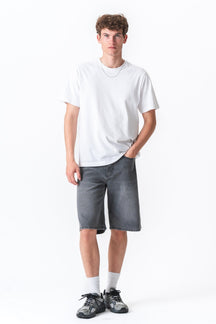 Denim Shorts Loose - Grå