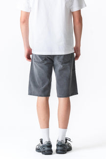 Denim Shorts Loose - Grå
