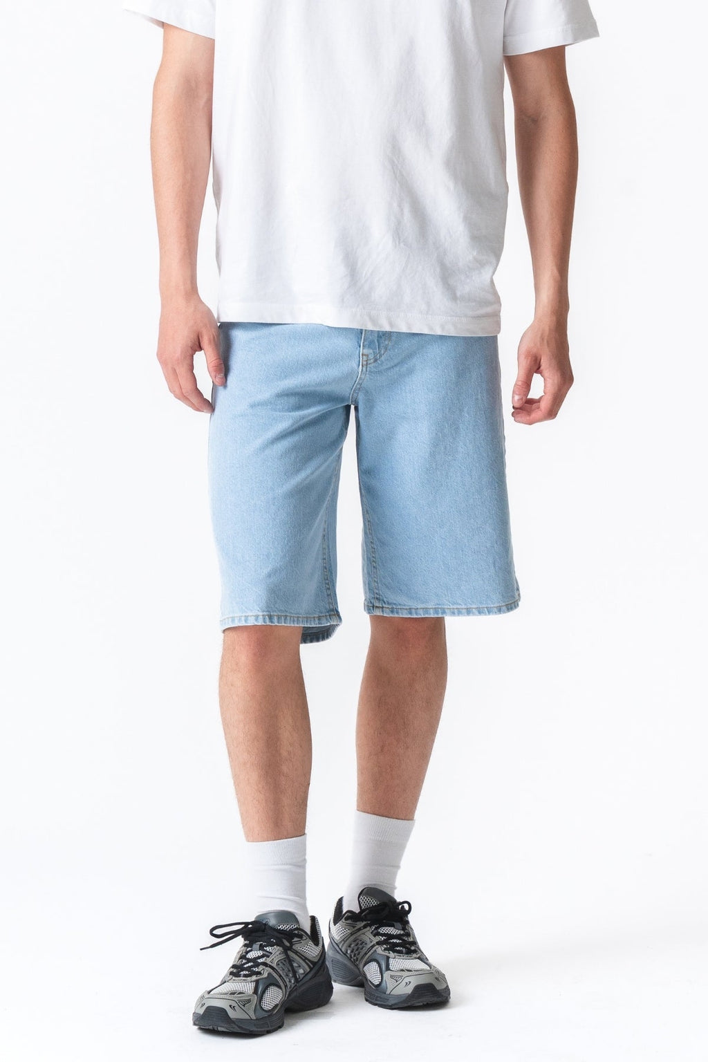 Denim Shorts Loose - Lys Blå