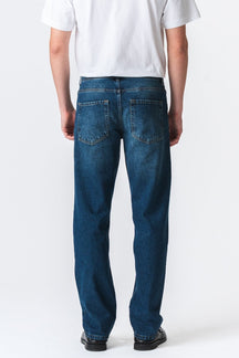 Relaxed Fit Jeans - Mørkeblå Denim