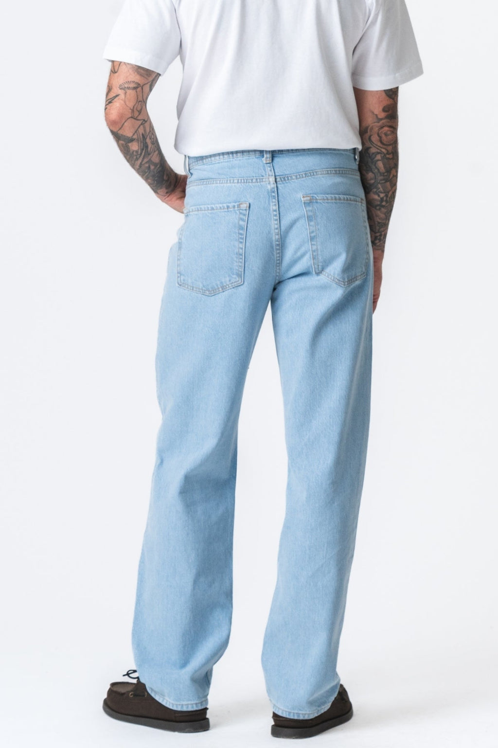 Noah Loose Fit Jeans - Lys Blå Denim