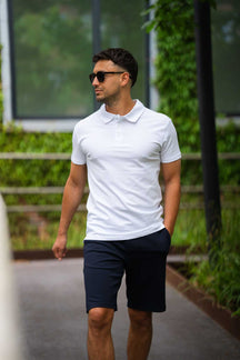 Muscle Polo Shirt - Hvid