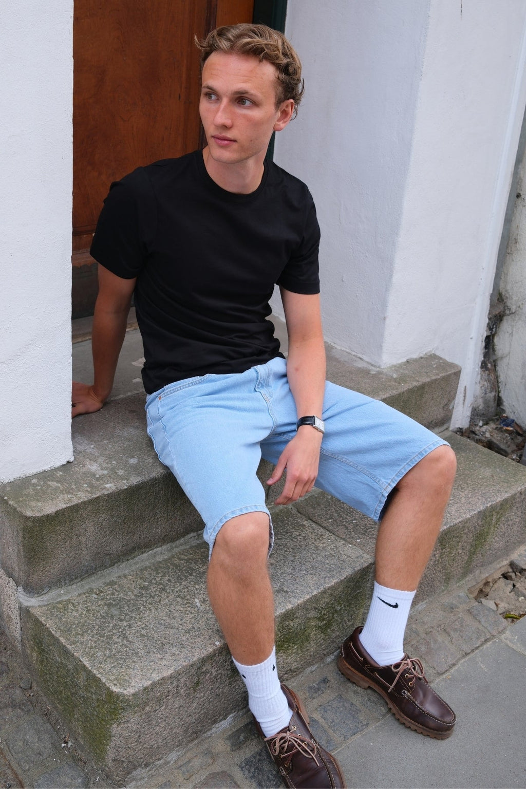Denim Shorts Loose - Lys Blå