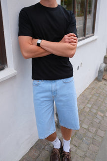 Denim Shorts Loose - Lys Blå
