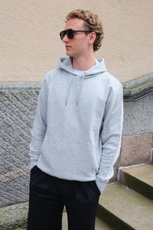 Sweatshirt Hoodie - Sten Grå