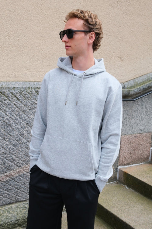 Sweatshirt Hoodie - Sten Grå