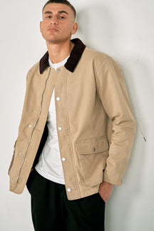 Twill Jakke - Mørk Sand