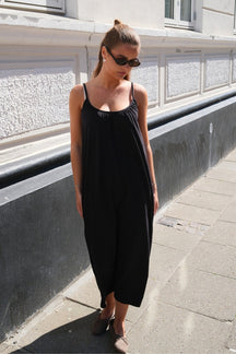 Luna Singlet Ankelkjole - Sort