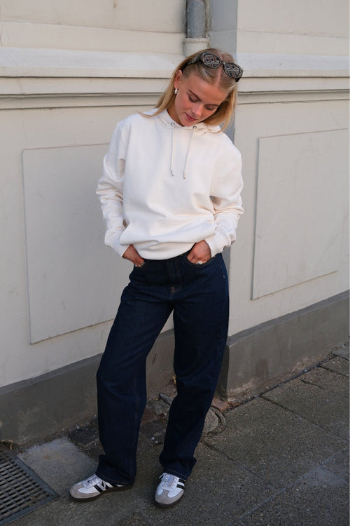 Sweatshirt Hættetrøje - Beige