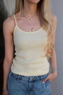 Isa Singlet Top - Anisblomst