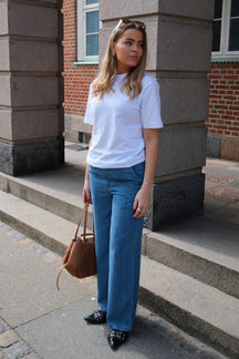 Frame Lisa Wide Pants - Lyseblå Denim