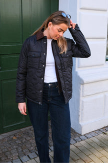 Ella Quiltet Jakke - Sort