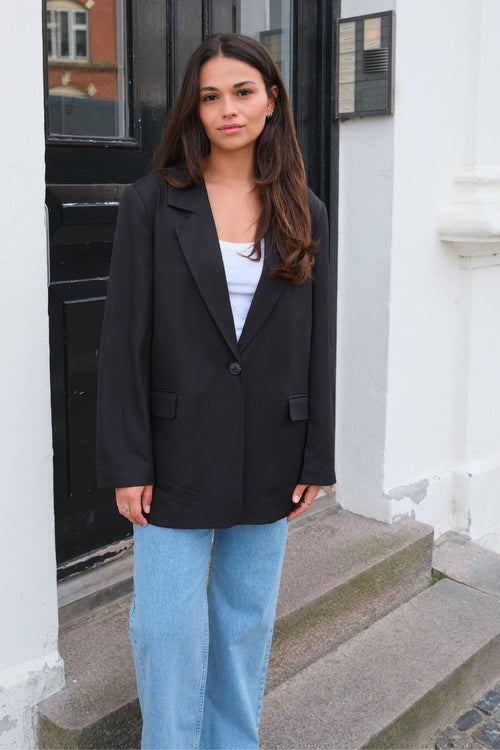Oversized Blazer - Sort