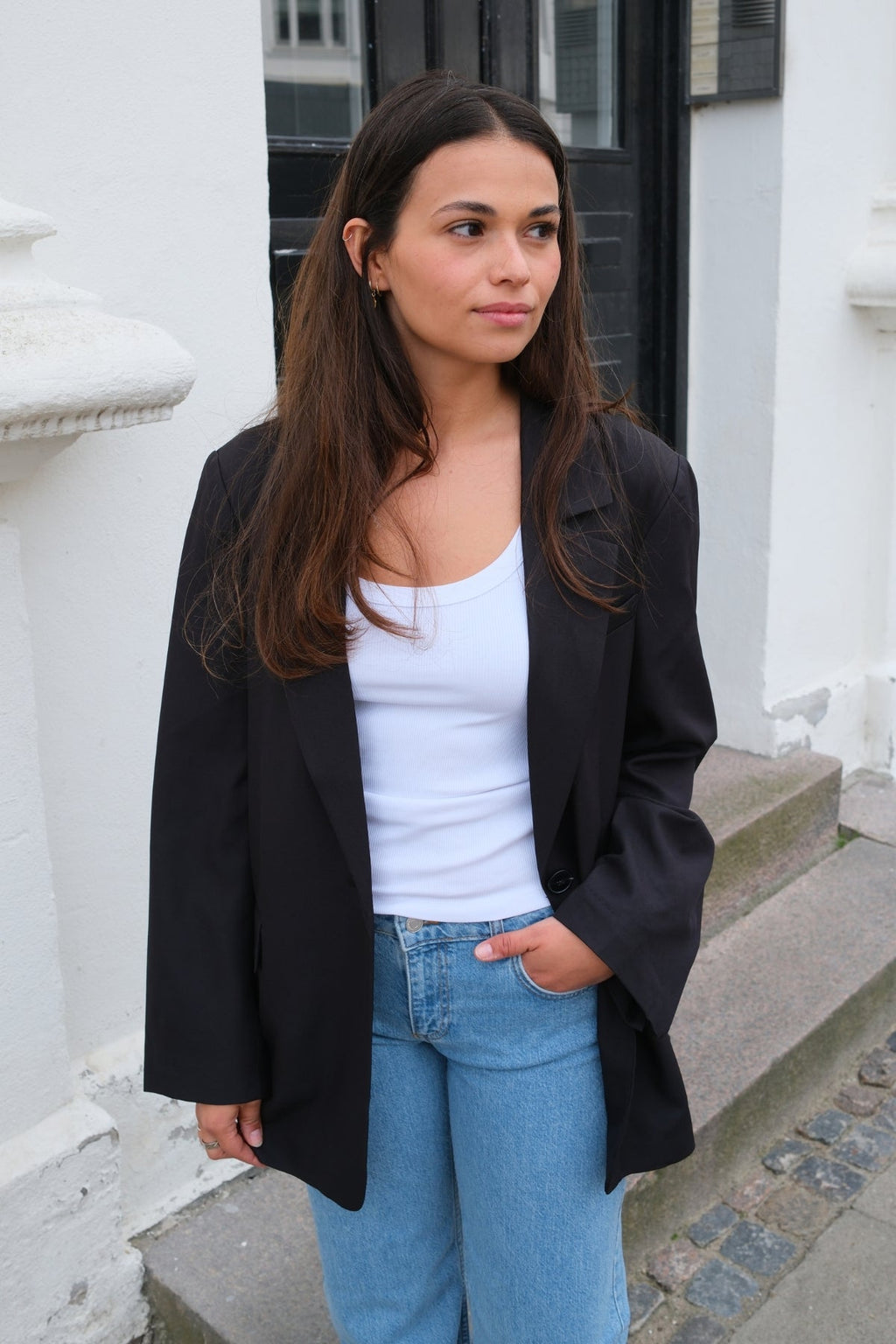 Oversized Blazer - Sort