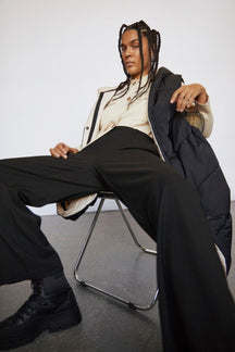 Lisa Wide Pant - Sort